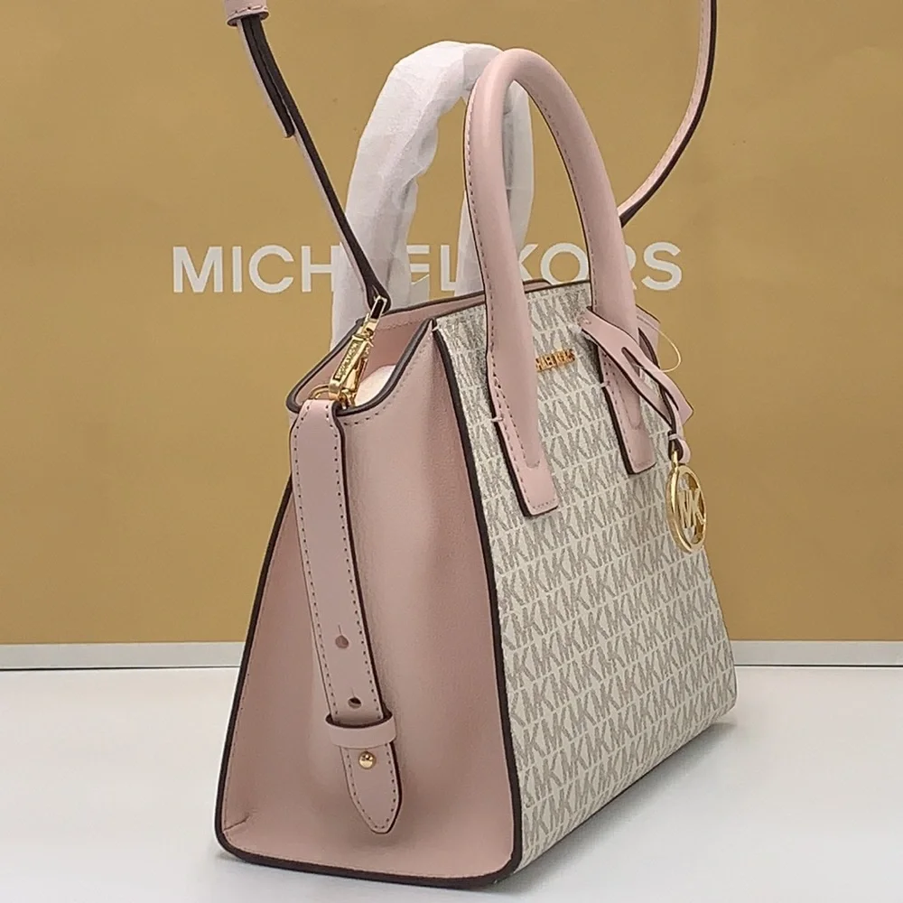MICHAEL KORS
Avril Small Logo Top-Zip Satchel Powder Blush Multi signature color - Picture 5 of 16